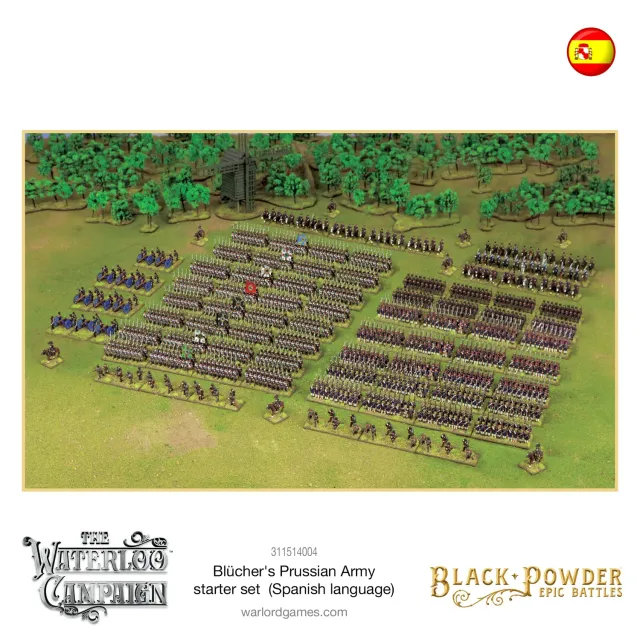 Warlord Games Black Powder Epic Battles Waterloo Blücher's Prussian Army Starter Set espagnol