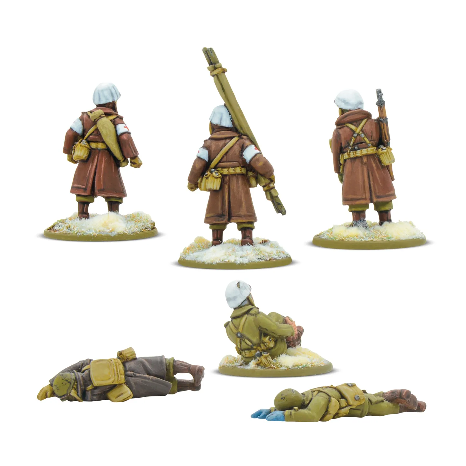 Bolt Action US Army Winter Stretcher Team & Casualties équipe médicale