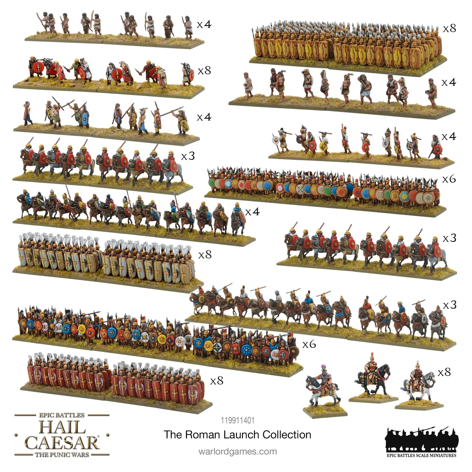 Bolt Action Hail Caesar Roman Launch Collection coffret armée