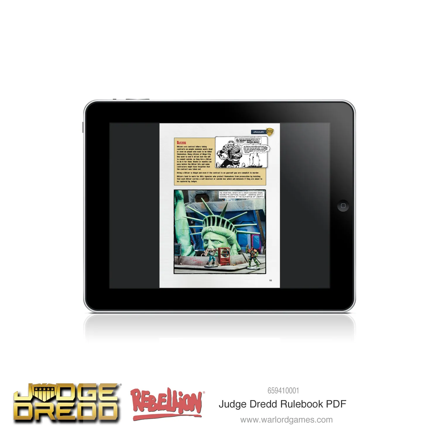 Judge Dredd Digital Judge Dredd rulebook PDF livre de règles numérique
