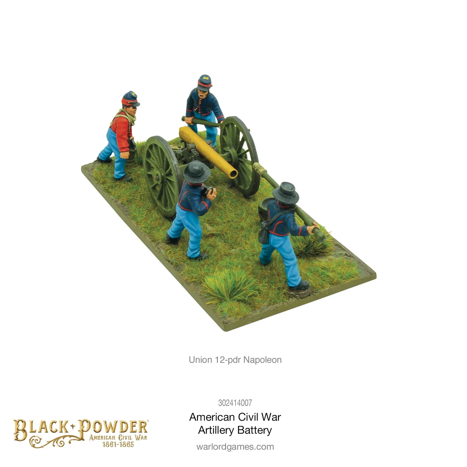Black Powder Civil War Artillery Battery canons figurines boîte
