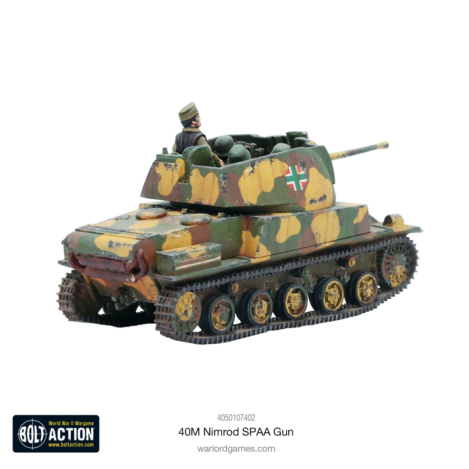 Bolt Action 40M Nimrod SPAA Gun canon antiaérien hongrois