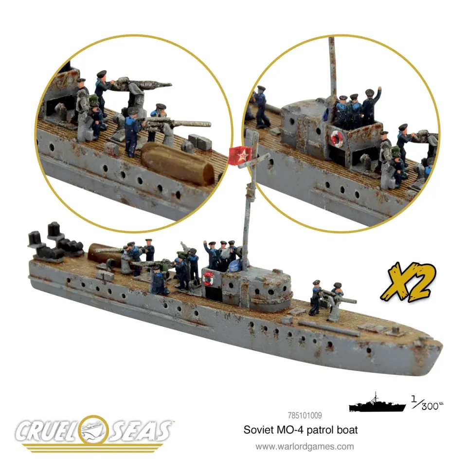 Bolt Action Cruel Seas: Soviet MO-4 patrol boat bateau Default Title