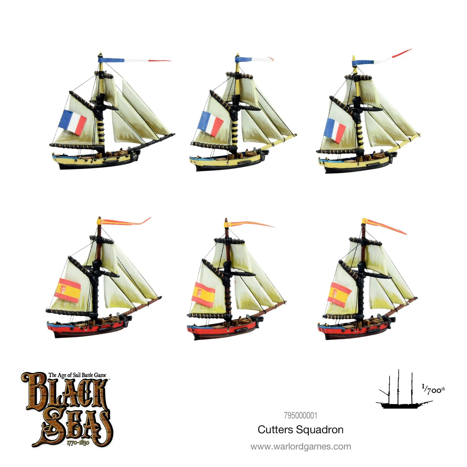 Bolt Action Black Seas Cutters Squadron escadre cotres
