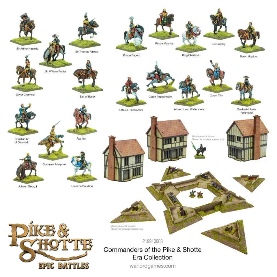 Bolt Action Commanders of the Pike & Shotte Era coffret figurines