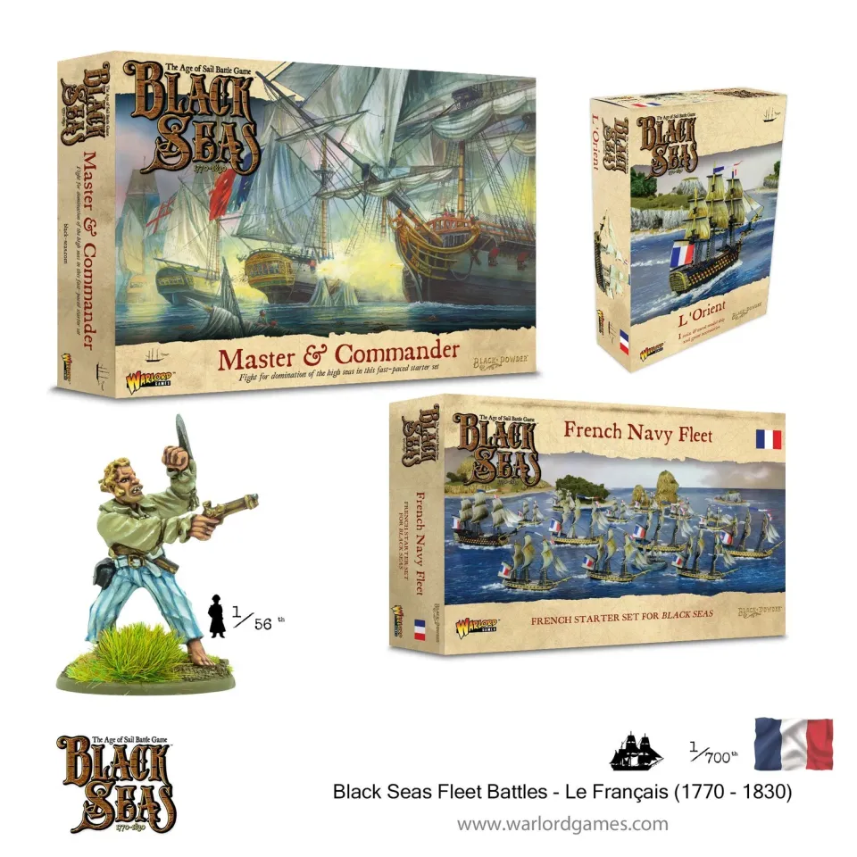 Bolt Action Black Seas Le Français 1770-1830 jeu naval flotte française