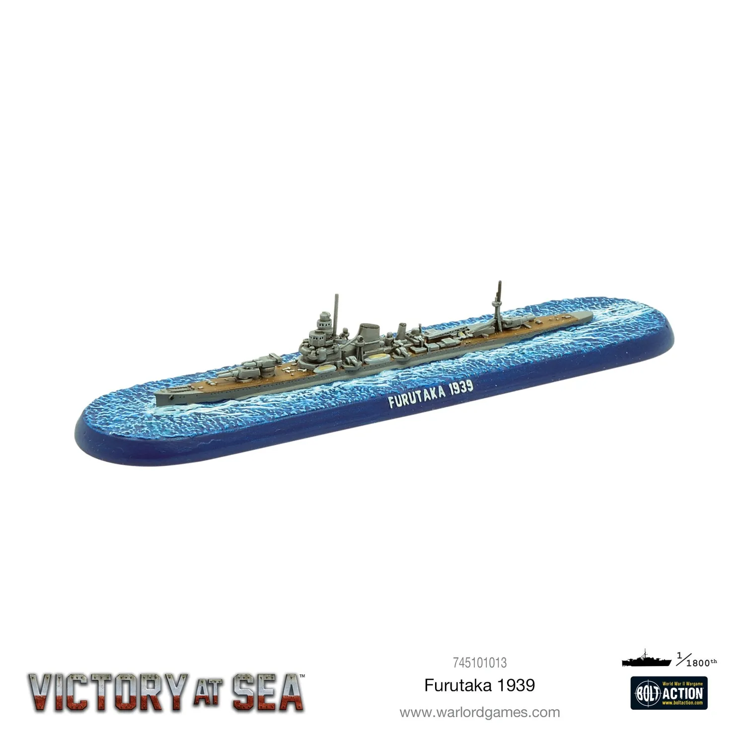 Bolt Action Victory at Sea Furutaka 1939 croiseur lourd en résine