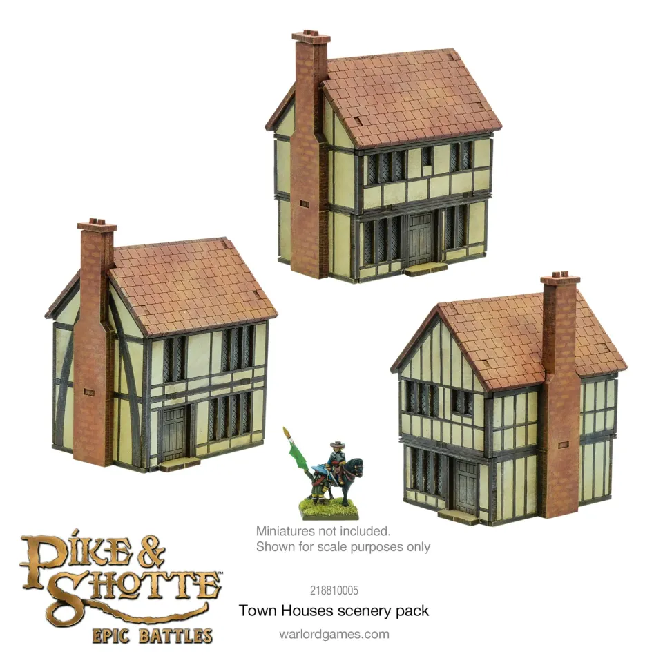 Bolt Action Pike & Shotte Epic Battles Town Houses Scenery Pack décor