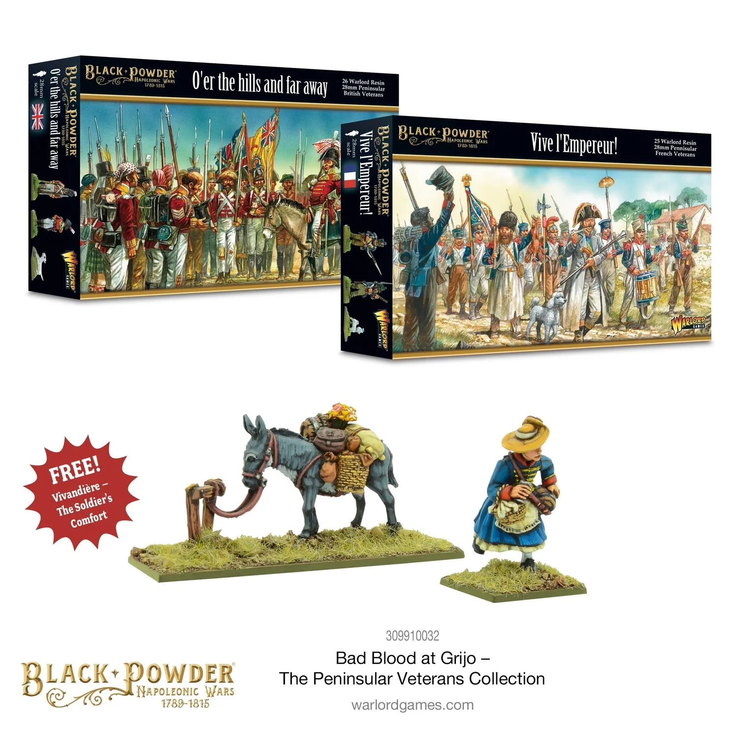 Black Powder Bad Blood at Grijo vétérans péninsule résine 2 boîtes