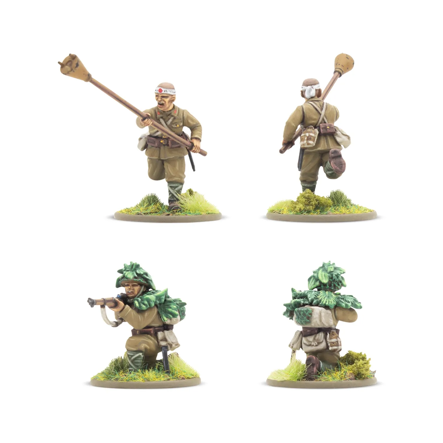Bolt Action Japanese Army Infantry Platoon figurines 30 plastique