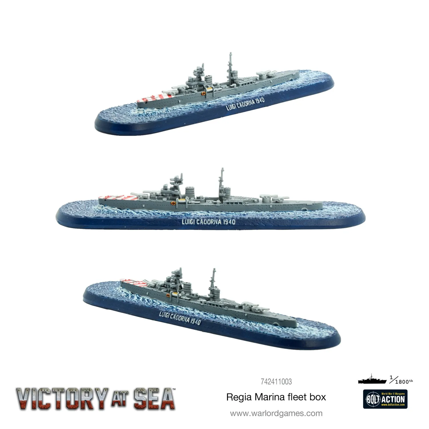 Bolt Action Victory at Sea Regia Marina coffret flotte