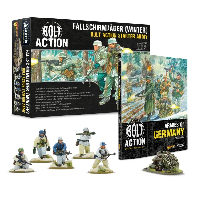 Bolt Action German Fallschirmjäger Winter Starter Army armée de démarrage
