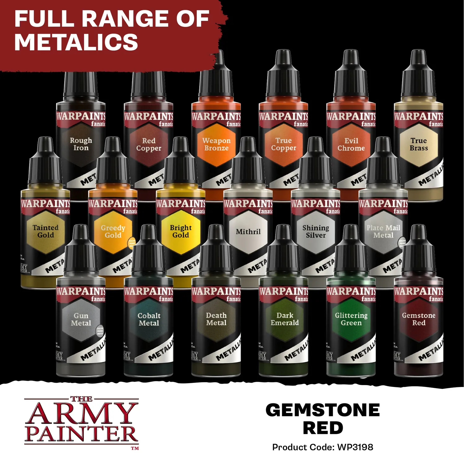 Army Painter Warpaints Fanatic Gemstone Red peinture 18ml