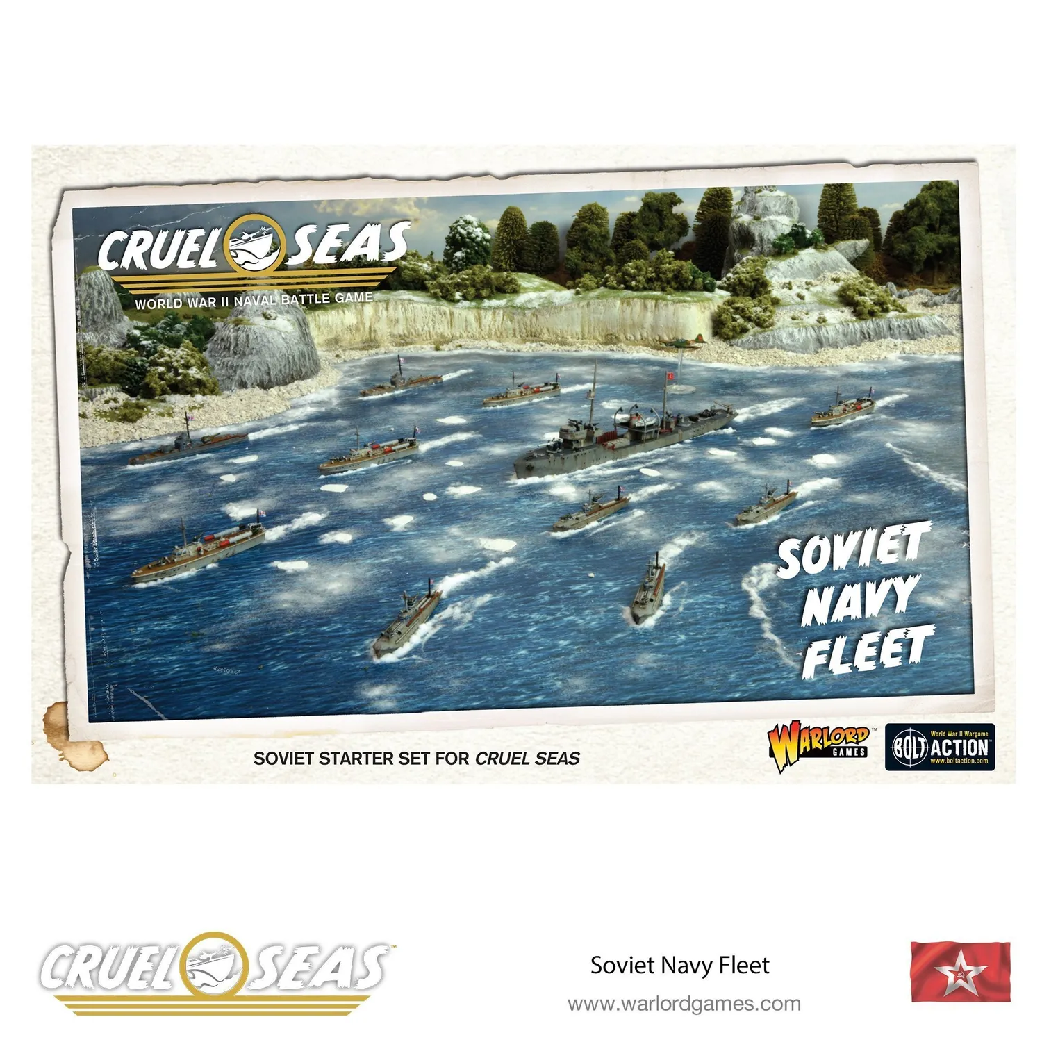 Cruel Seas Soviet Navy Fleet + Aircraft Deal flotte navale starter set