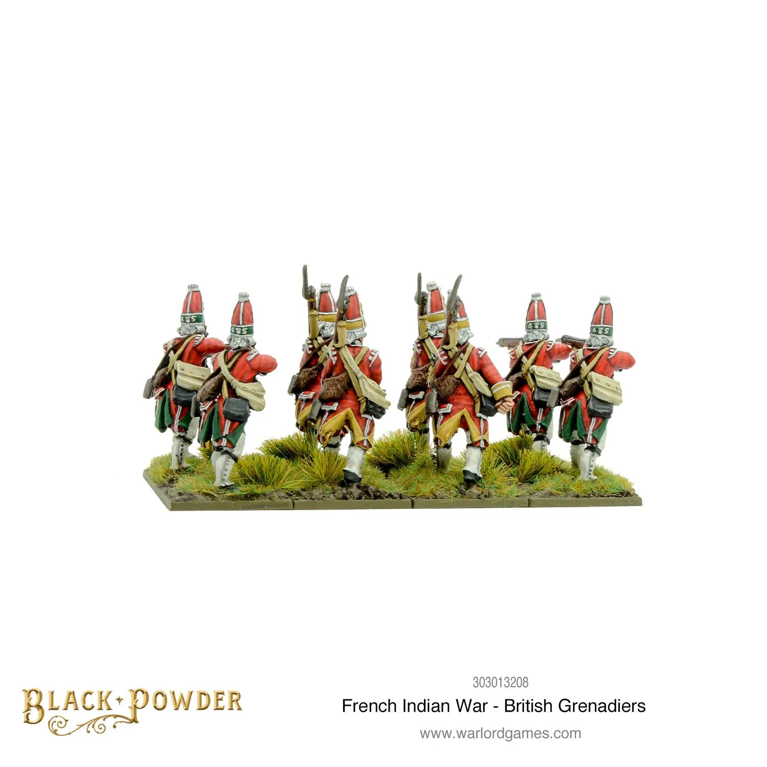 Bolt Action Black Powder British Grenadiers figurines métal x8