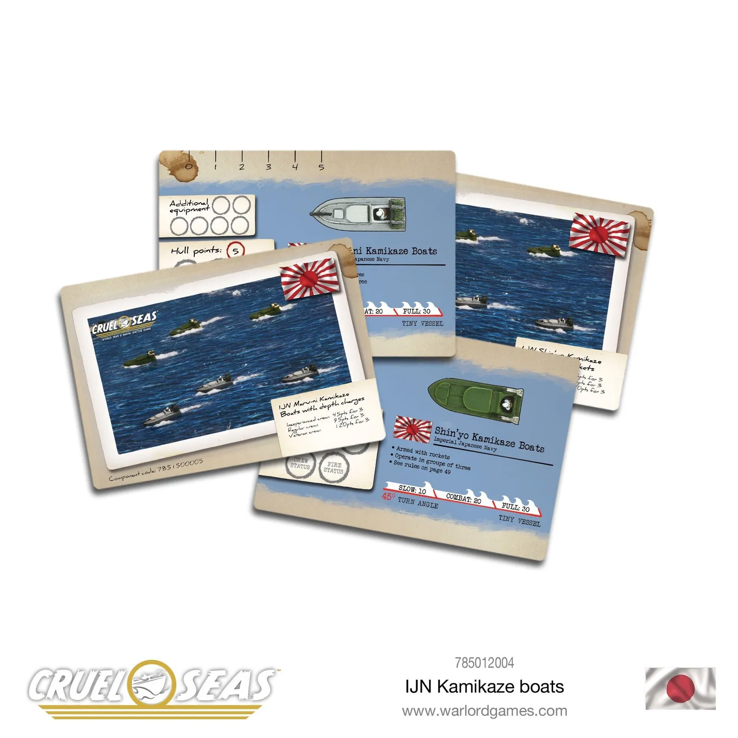 Bolt Action Cruel Seas Kamikaze vedettes métal