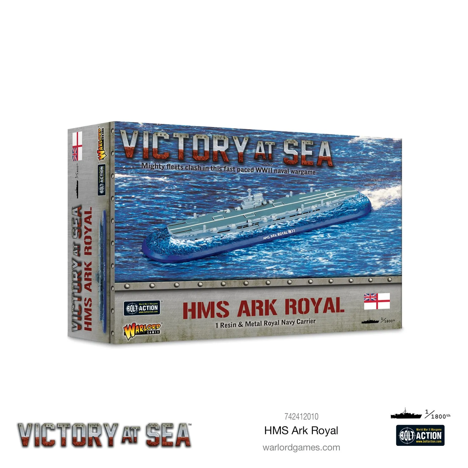 Victory at Sea HMS Ark Royal porte-avions résine Royal Navy