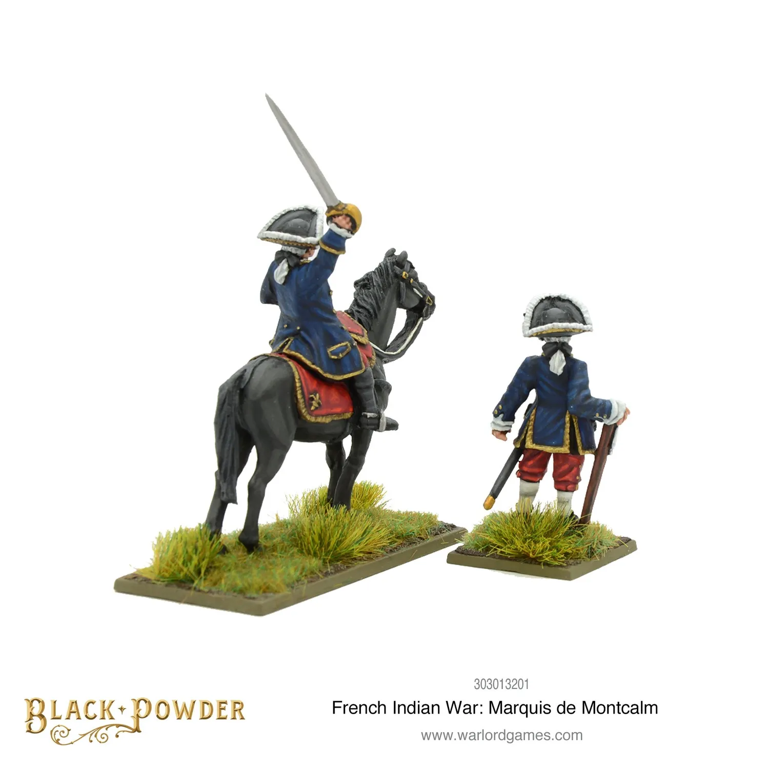 Black Powder Marquis de Montcalm figurines métal monté et à pied
