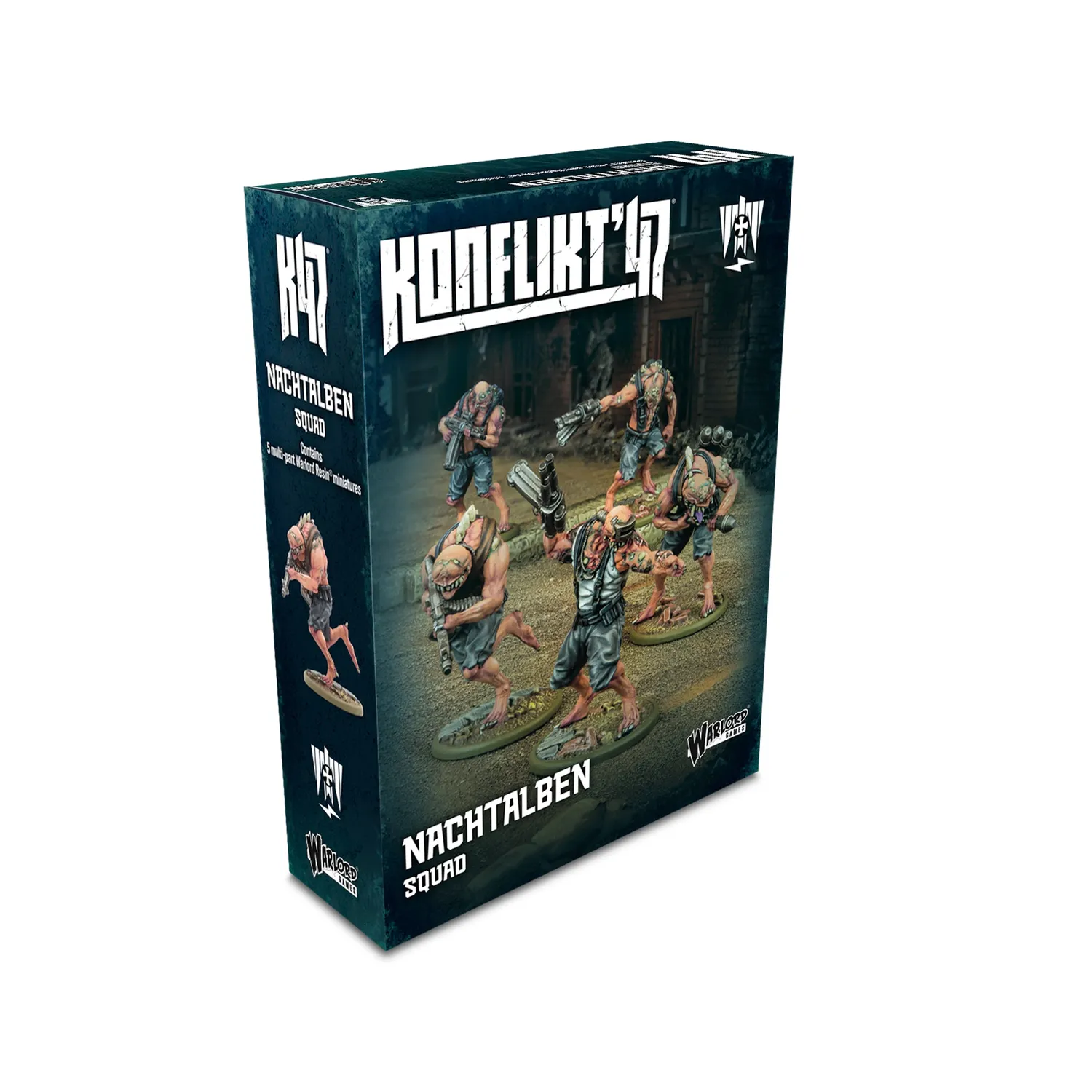 Bolt Action Konflikt 47 Nachtalben StG 44Z escouade résine 5 figurines