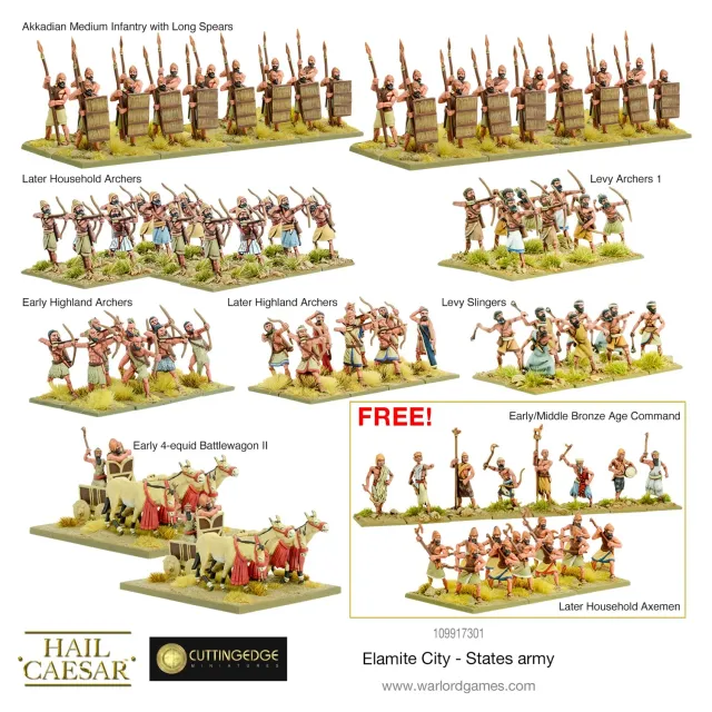 Bolt Action Hail Caesar Elamite City-States army deal armée Bronze Age