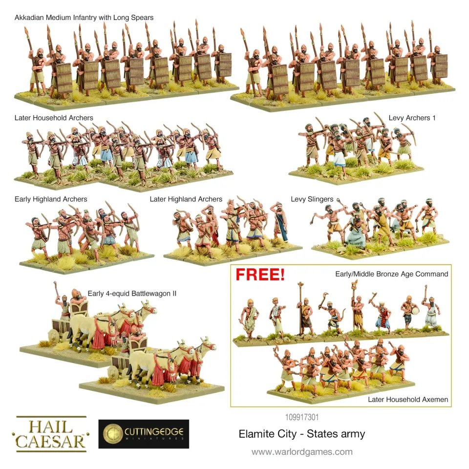 Bolt Action Hail Caesar Elamite City-States army deal armée Bronze Age