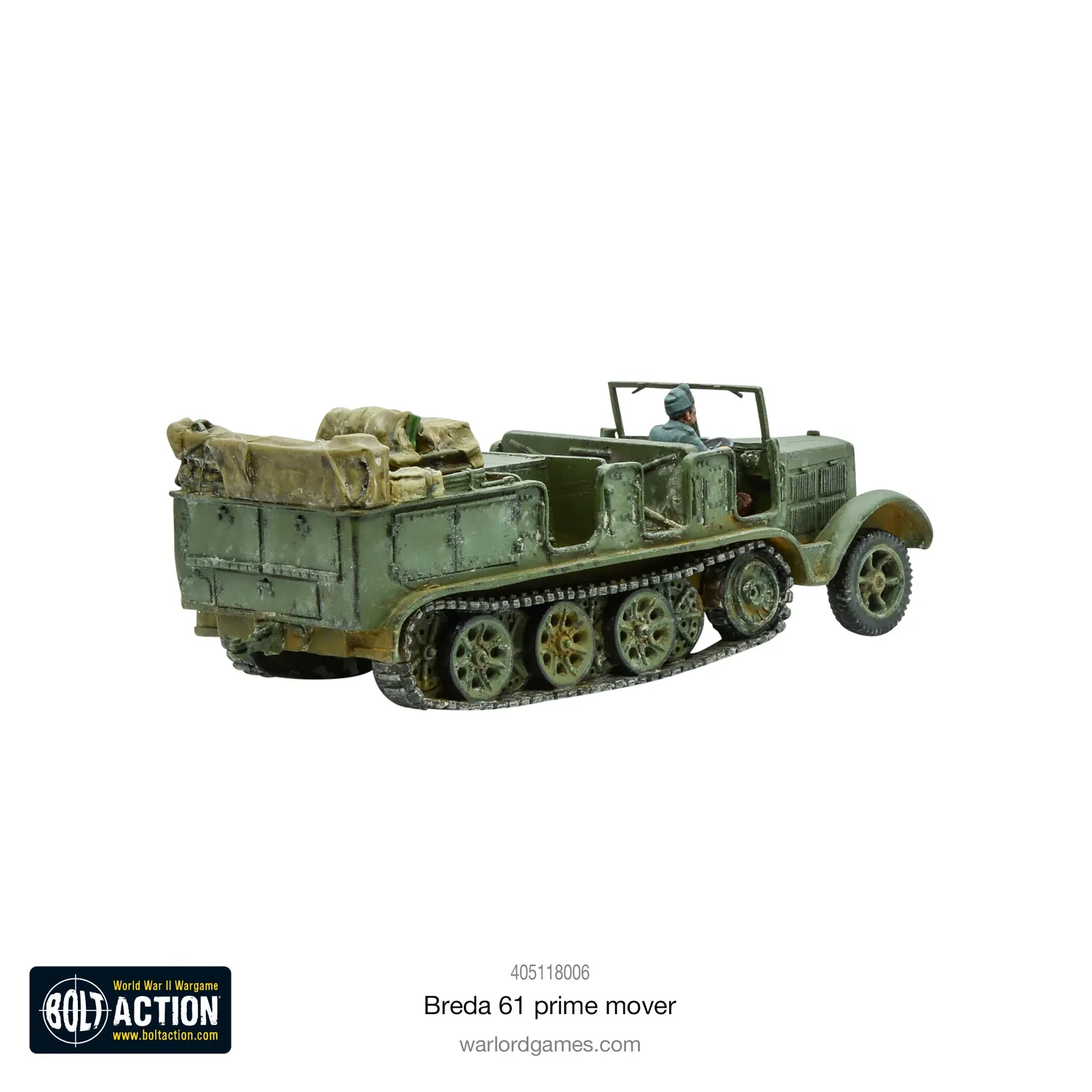 Bolt Action Breda 61 tracteur italien véhicule résine + métal