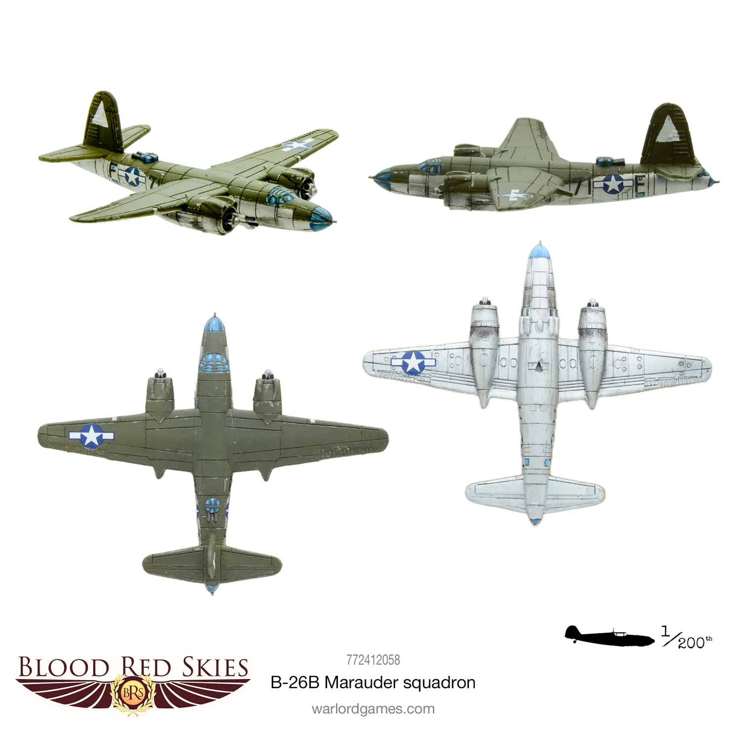 Warlord Games Blood Red Skies B-26B Marauder escadrille