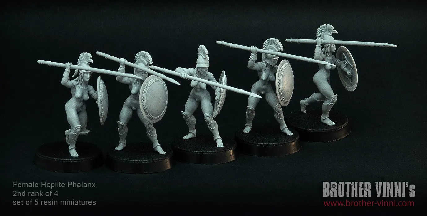 Brother Vinni Female Hoplites 2/4 figurines résine 28mm x5