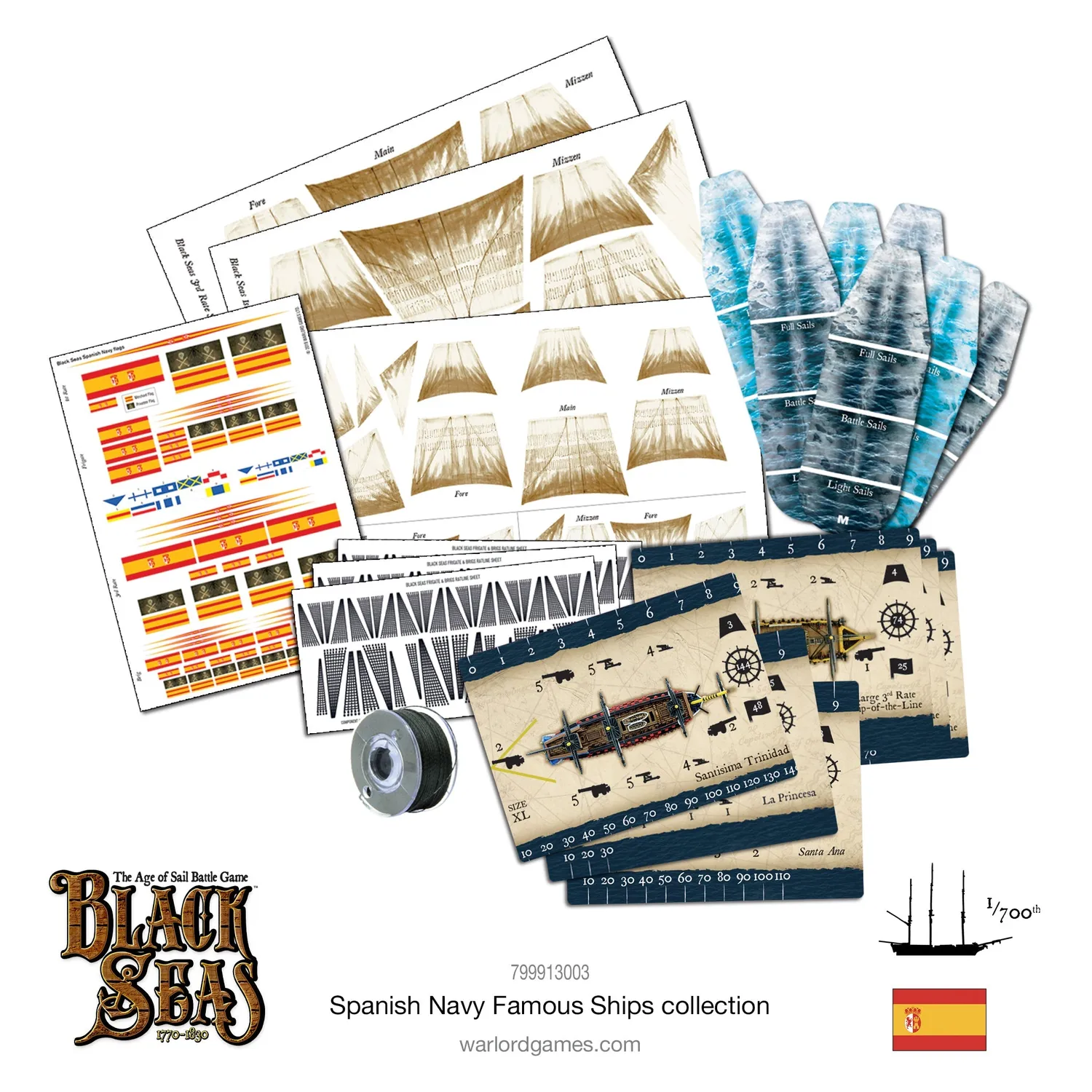 Bolt Action Black Seas Spanish Navy Famous Ships Bundle