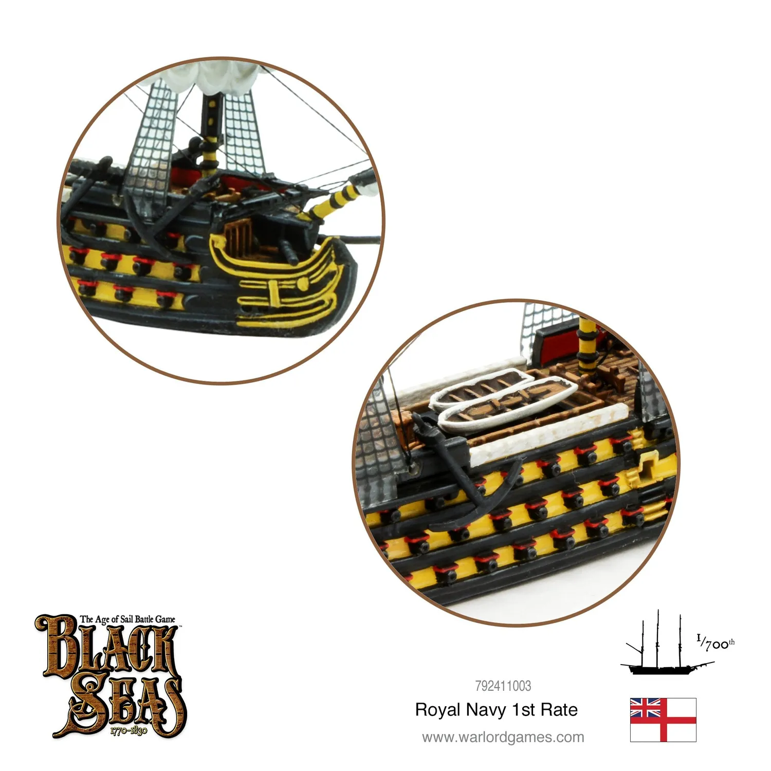 Black Seas Royal Navy 1st Rate maquette navale 1 modèle