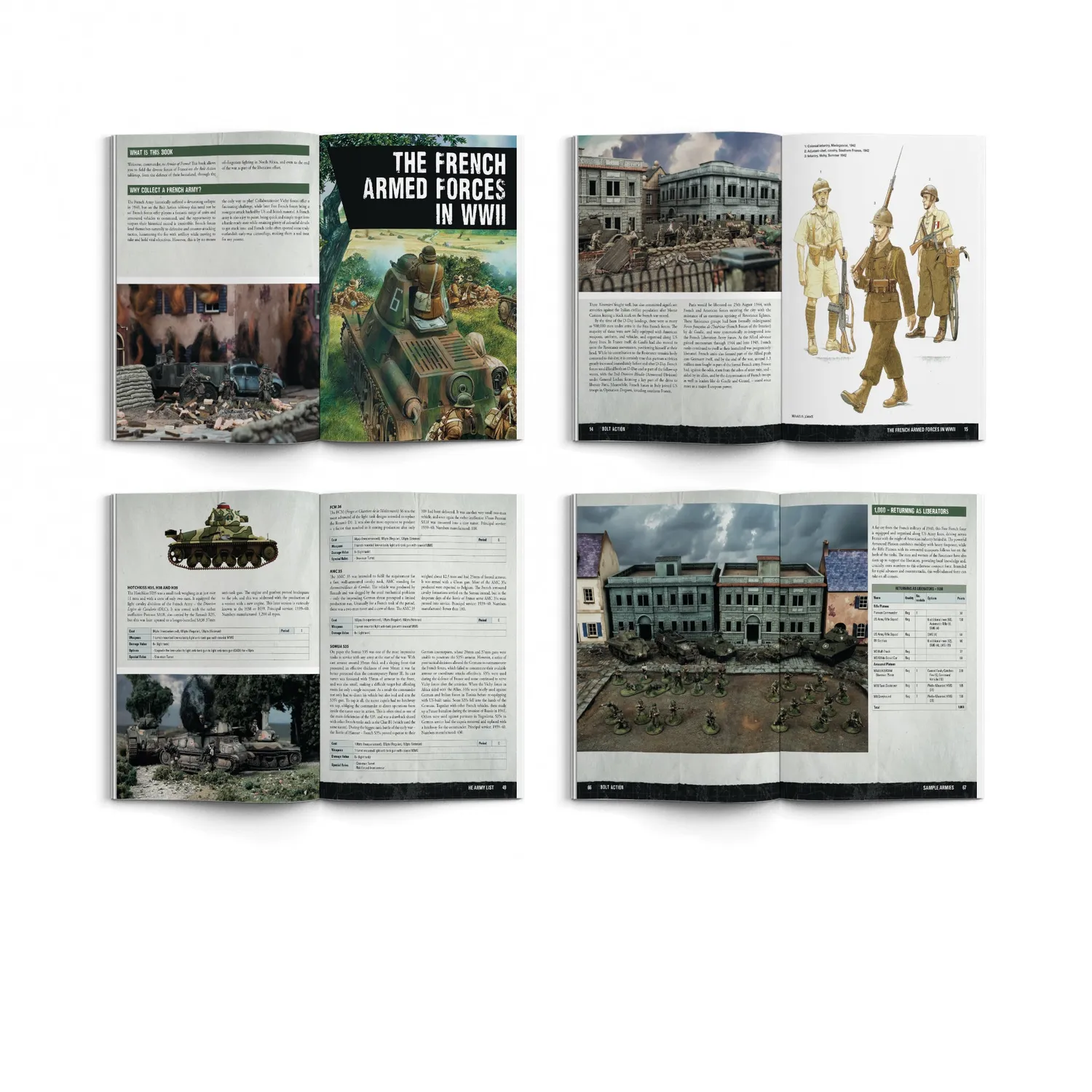 Bolt Action Armies of France and Marie-Pierre Kœnig book miniature livre
