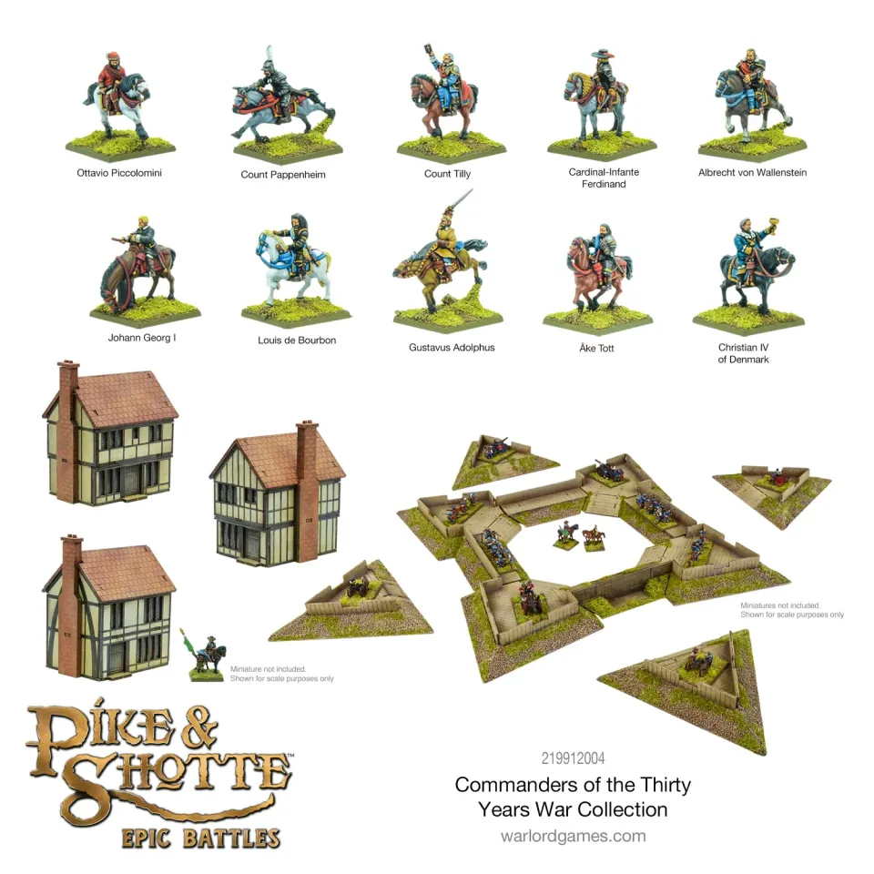 Bolt Action Pike & Shotte Epic Battles Commanders of the Thirty Years' War Collection terrain
