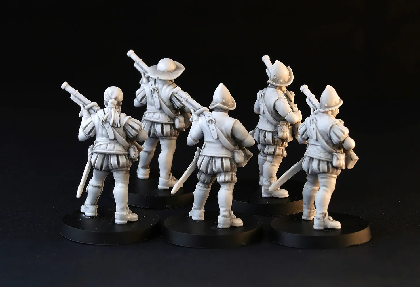 BROTHER VINNI Imperial Hand Gunners 5 figurines résine 28 mm mousquetaires