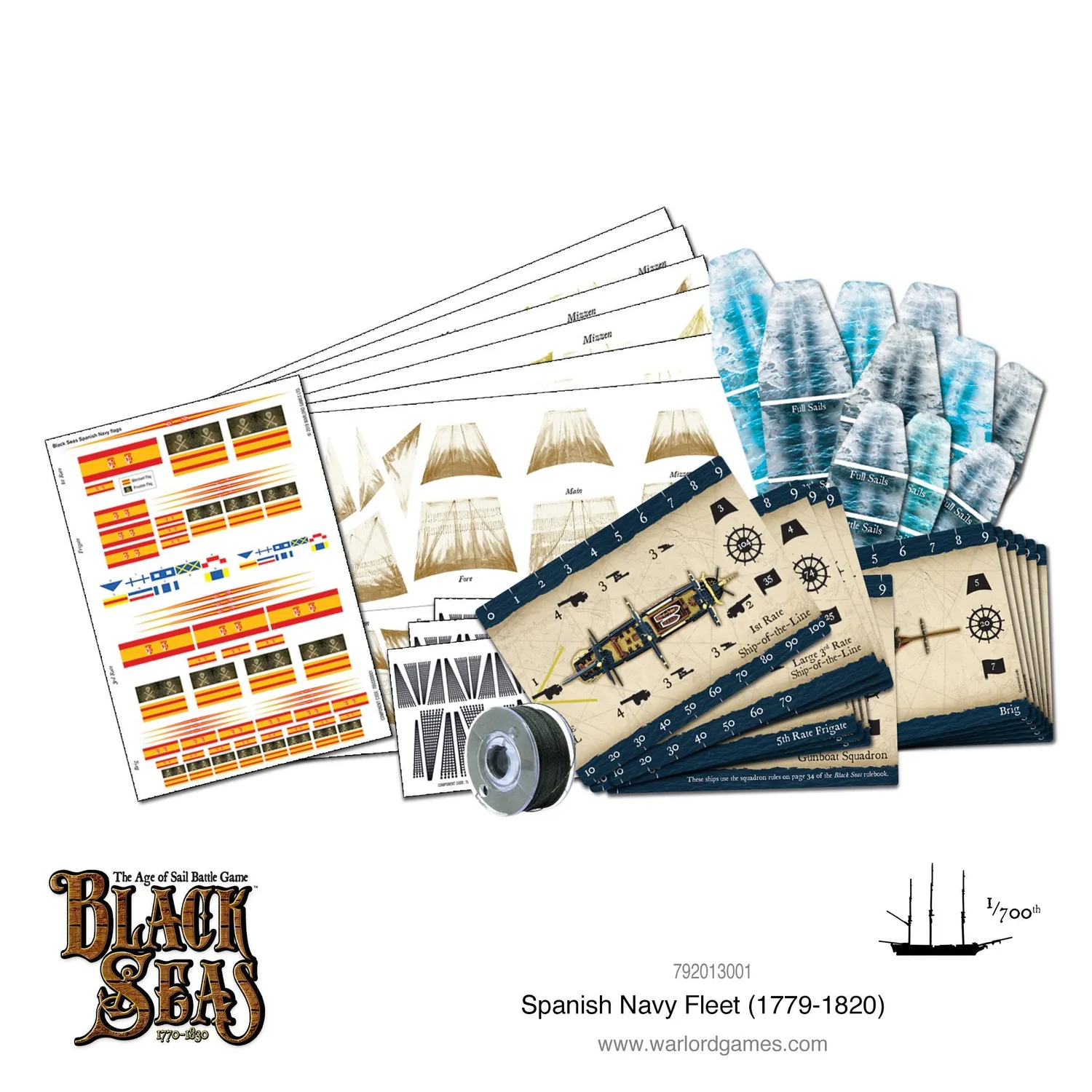 Warlord Games Black Seas Spanish Navy Fleet coffret flotte voile