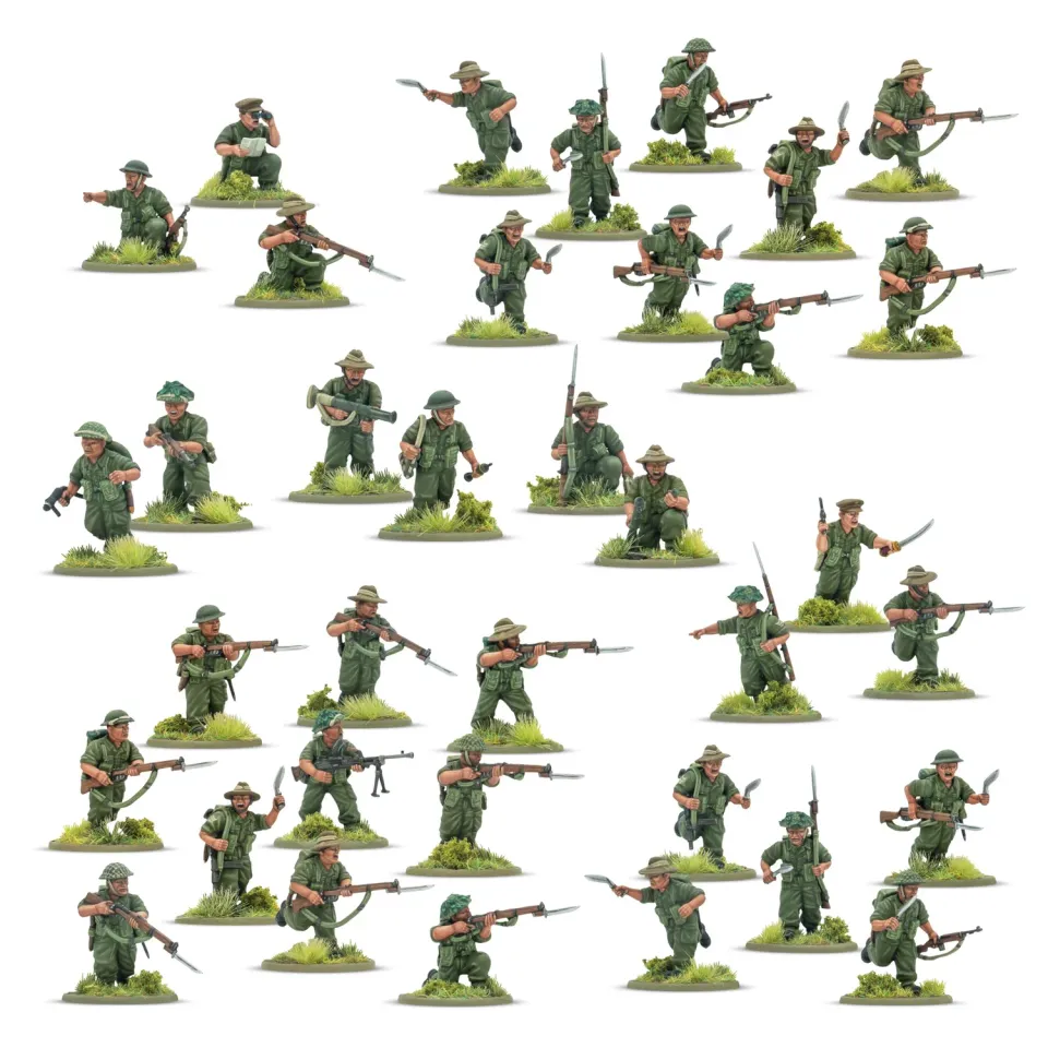Bolt Action Gurkha Infantry Platoon peloton d’infanterie 30 figurines