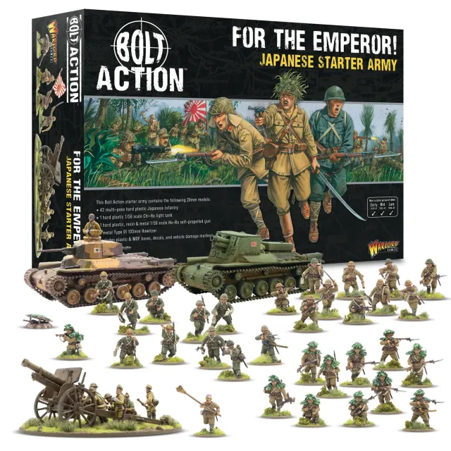 Bolt Action For the Emperor! Japanese starter army armée plastique métal