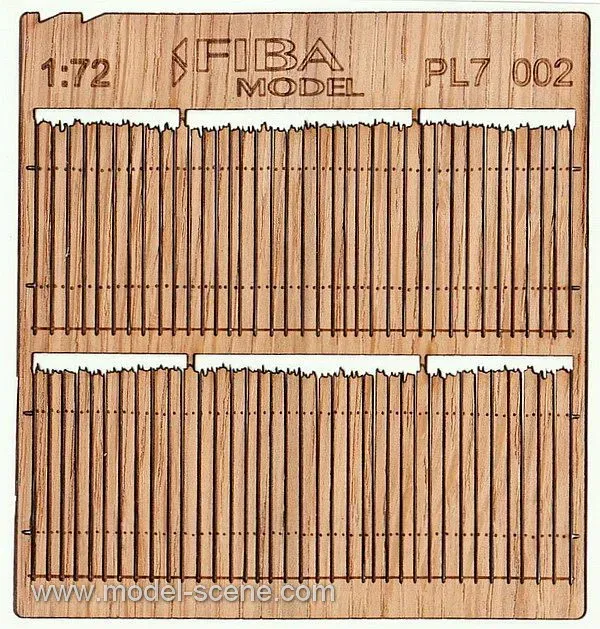 Albion PL7-002 Cedar clôture bois miniature x2