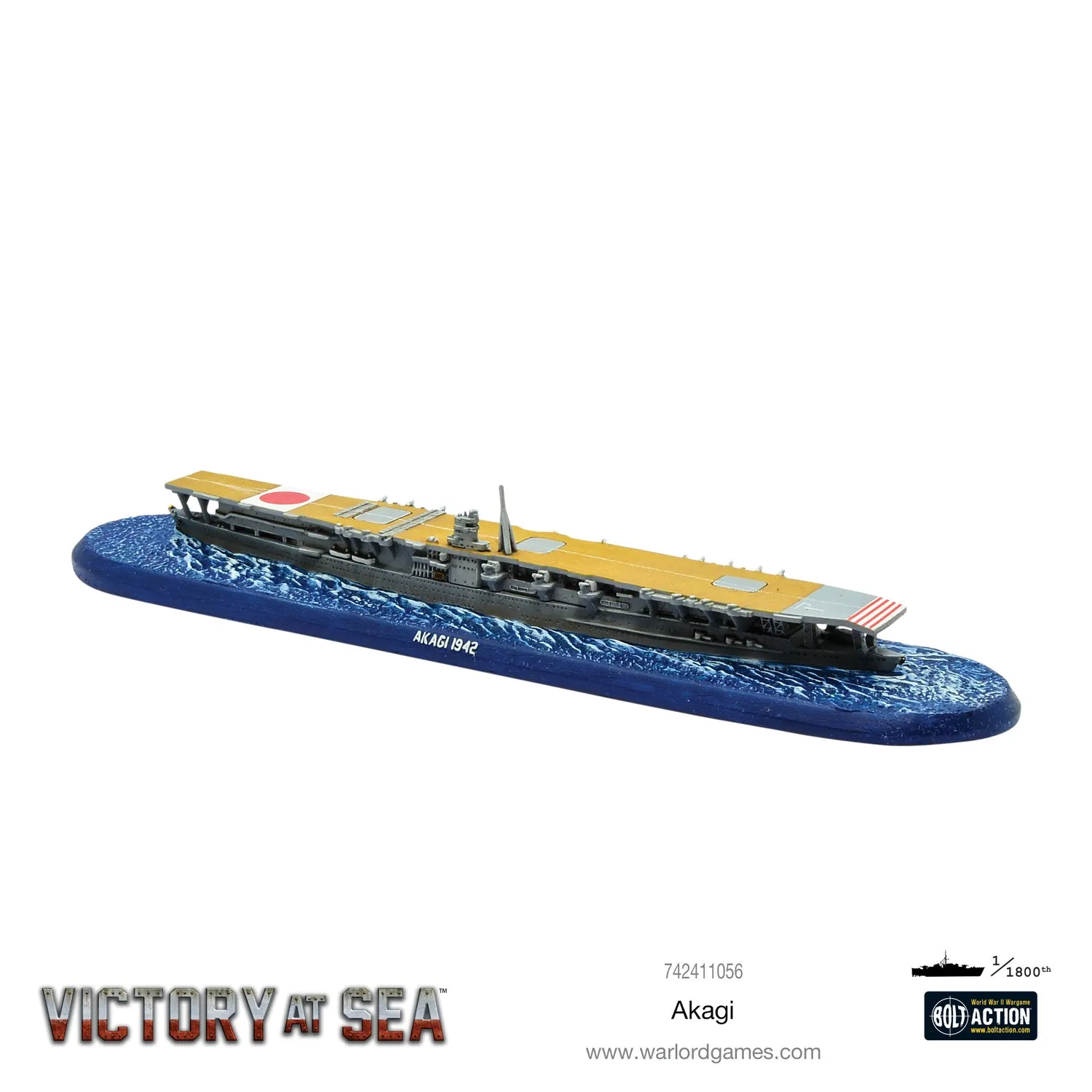 Bolt Action Victory at Sea Akagi maquette porte-avions 1 unité résine métal