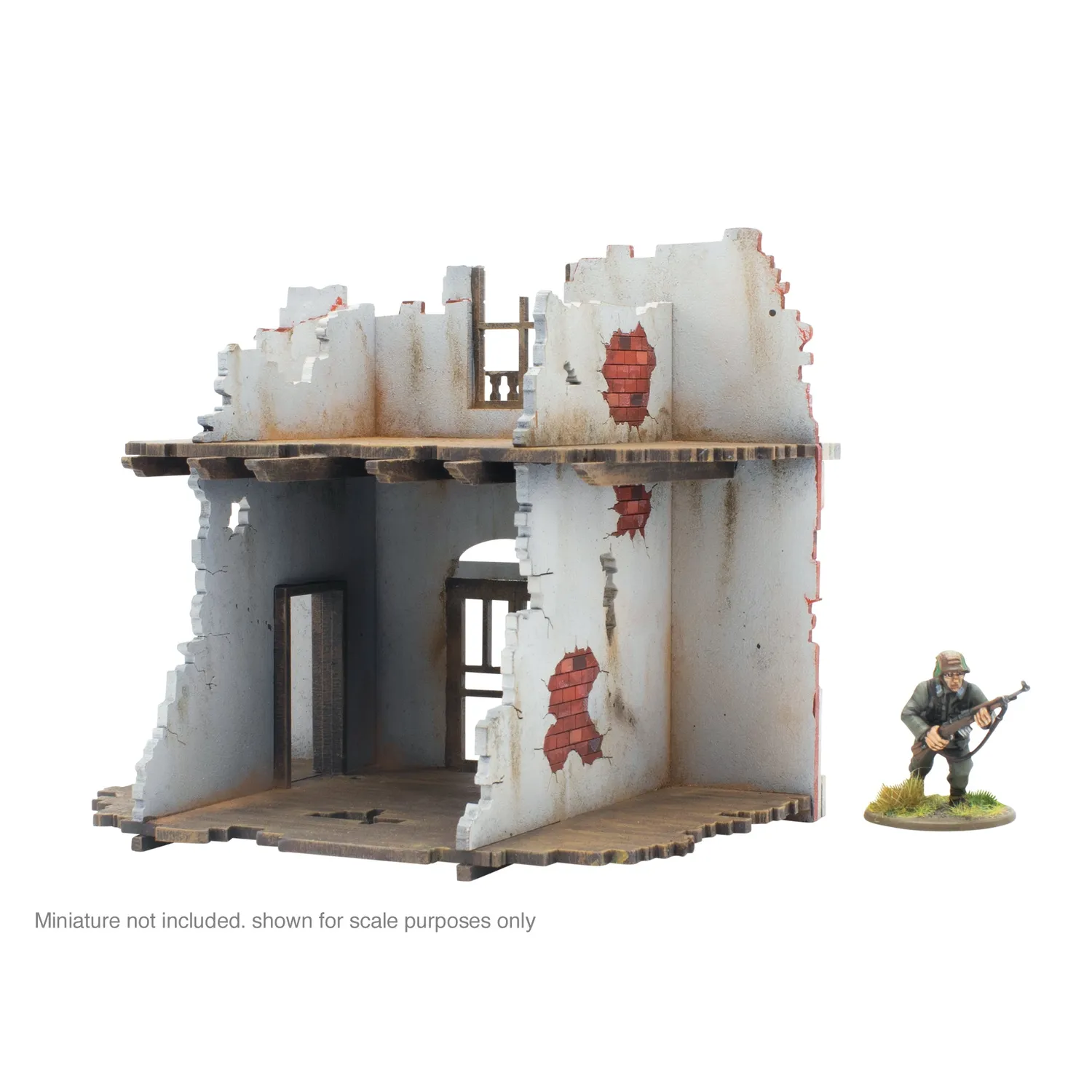 Bolt Action City in Ruins Façade Maison 1 décor MDF