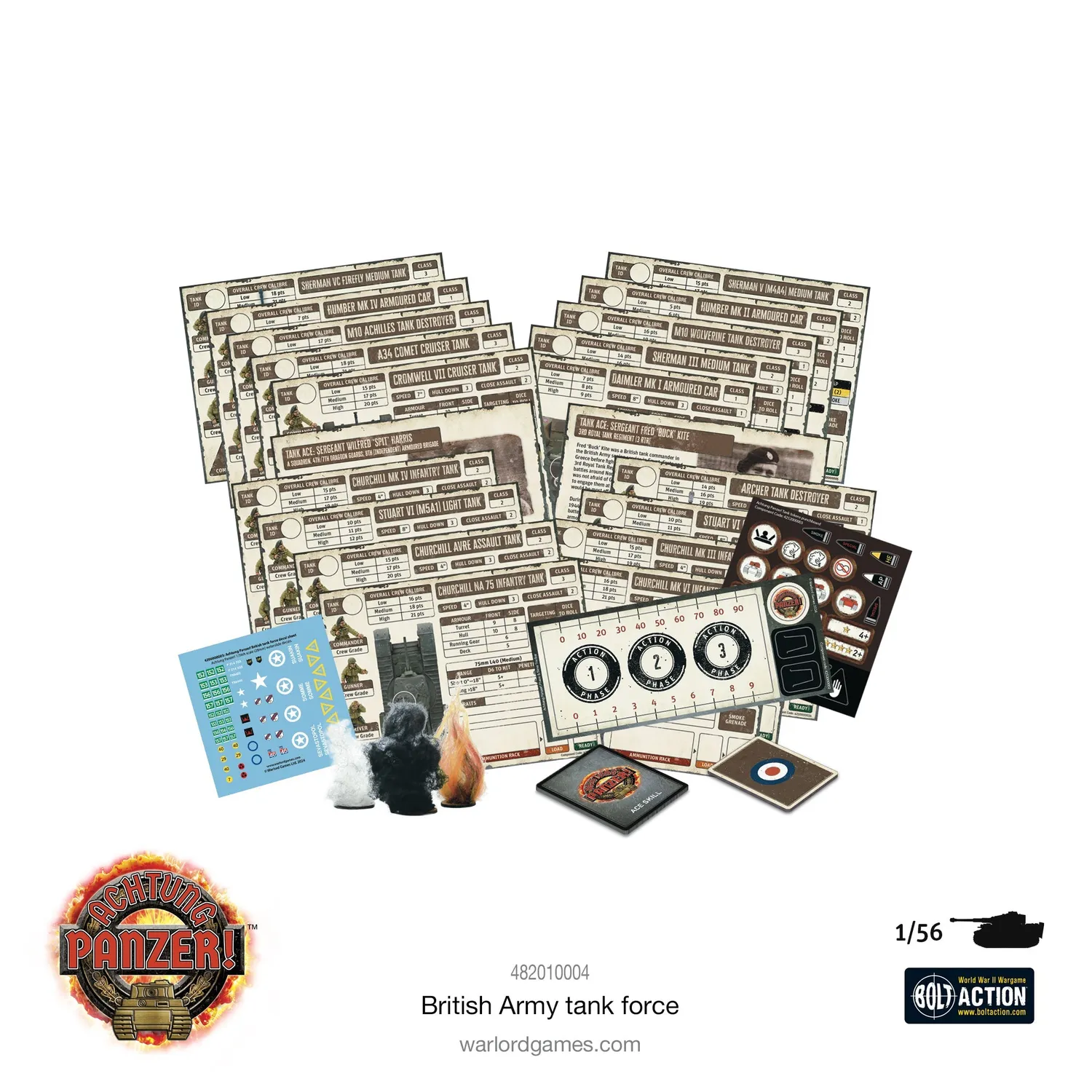 Warlord Games Achtung Panzer! Force chars britanniques coffret départ