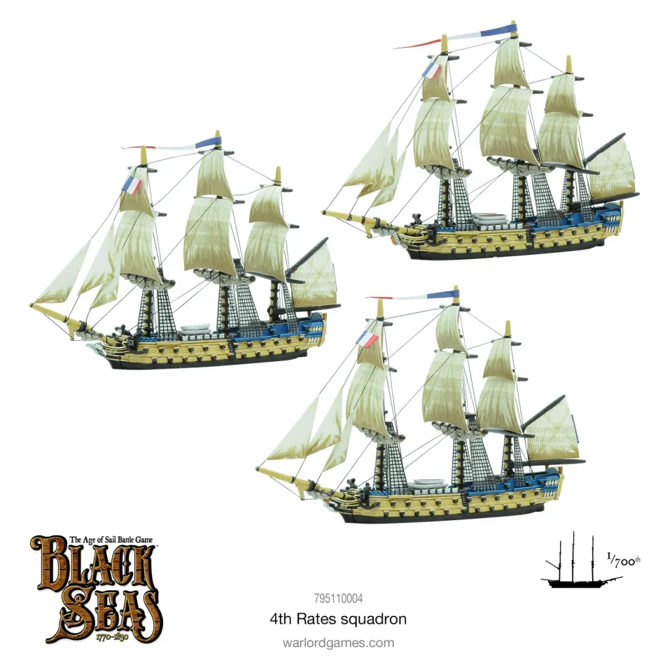 Warlord Games Black Seas 4th Rates Squadron maquettes bateaux