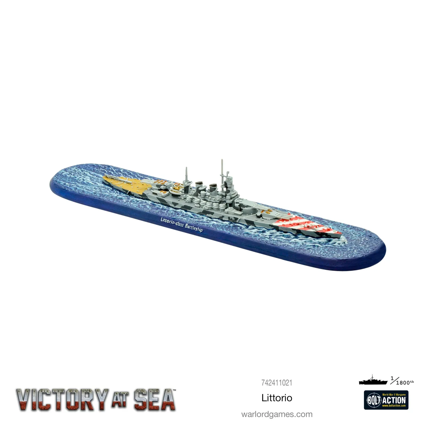 Warlord Games Victory at Sea Littorio cuirassé résine
