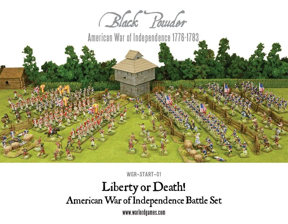 Bolt Action Liberty or Death Battle Set Black Powder figurines