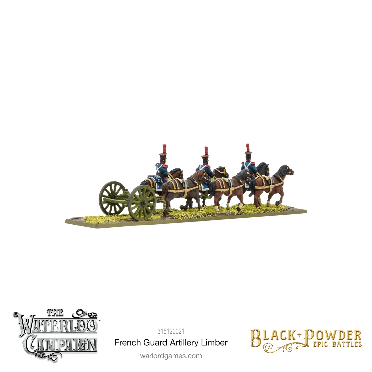 Bolt Action Black Powder Garde avant-train artillerie résine Epic