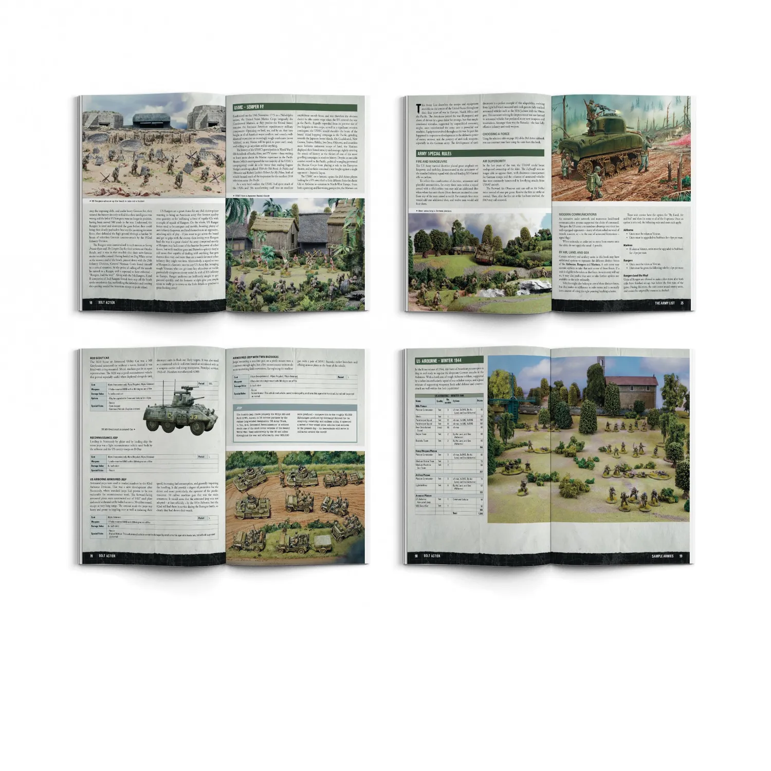 Bolt Action Currahee! US Airborne D-Day figurines armée complète