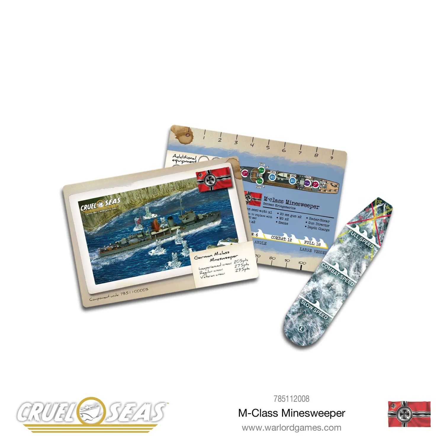 Warlord Games Cruel Seas M-Class Minesweeper navire