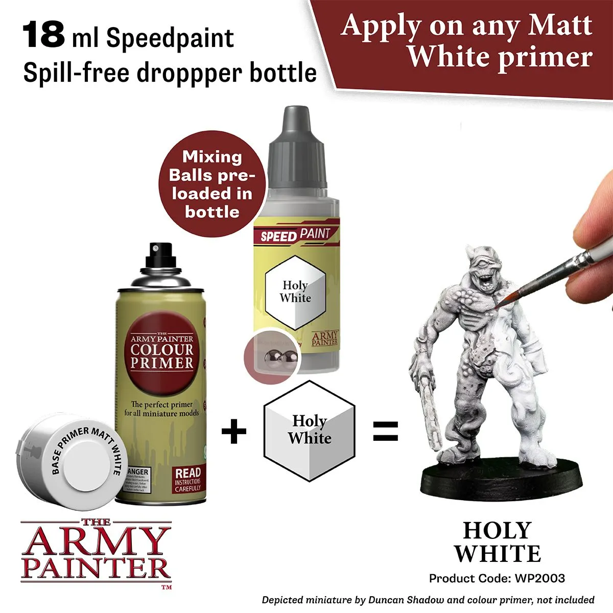 The Army Painter Speedpaint Holy White peinture blanc