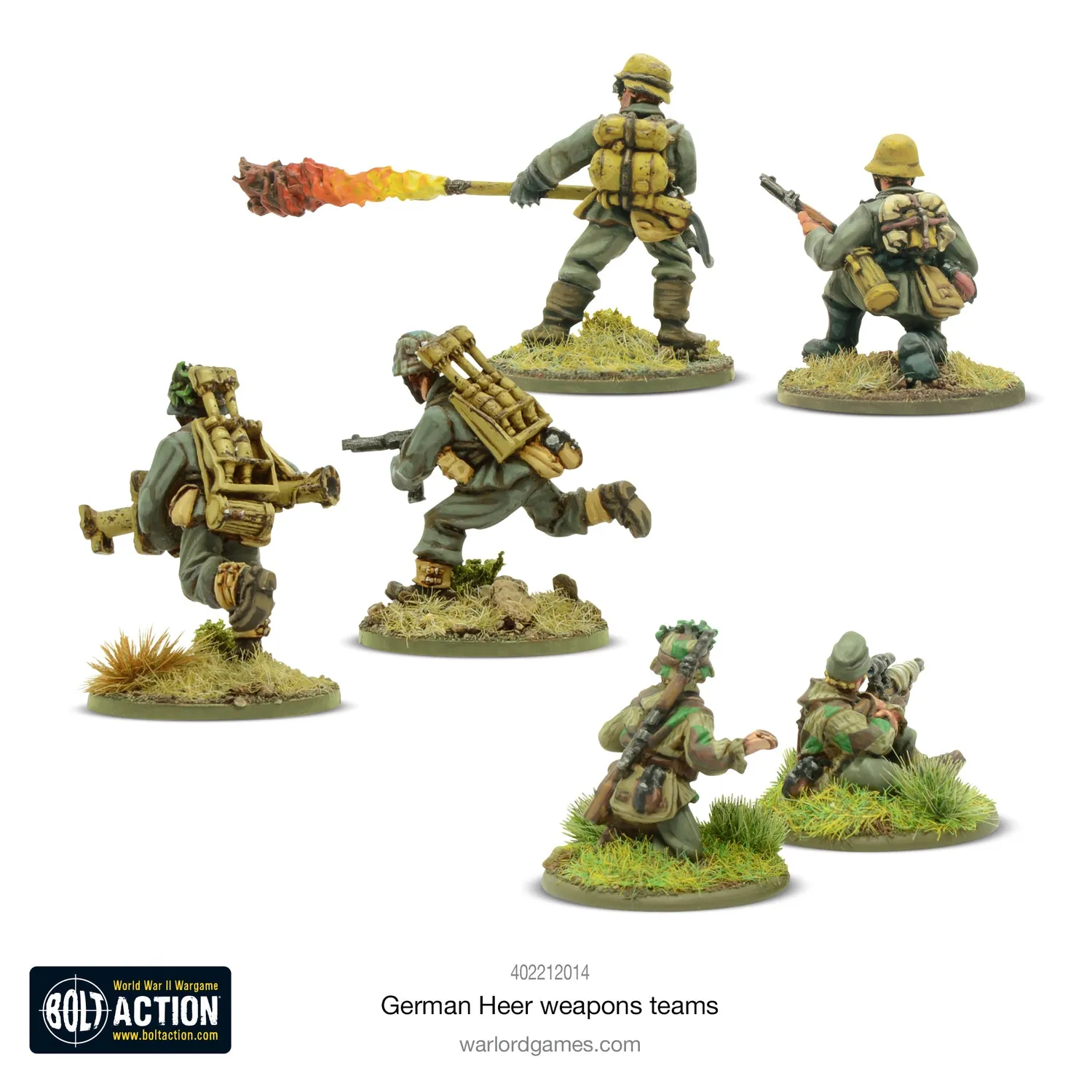 Bolt Action German Heer weapon teams équipes d’armes