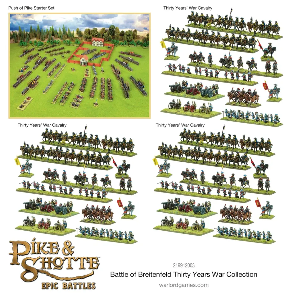 Warlord Games Pike & Shotte Epic Battles Battle of Breitenfeld Thirty Years War Collection cavalerie