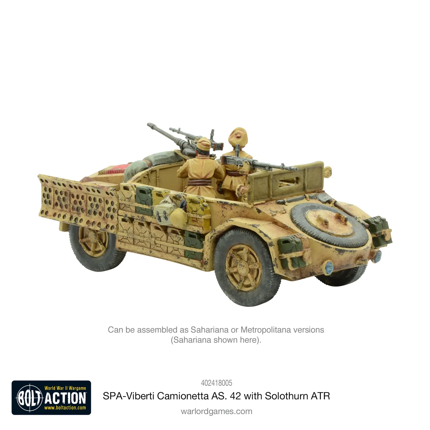 Bolt Action Camionetta AS.42 Solothurn véhicule miniature italien